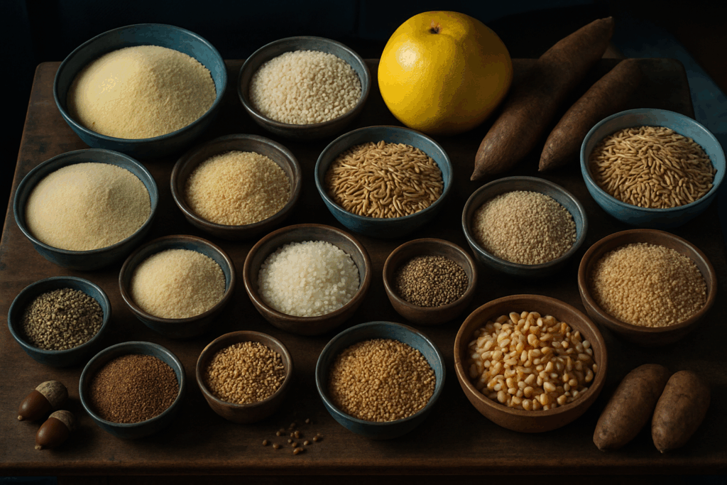 african staple grains