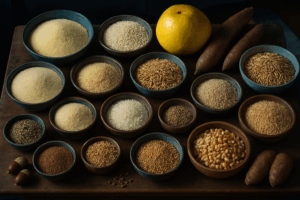 african staple grains